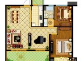 南通万达公馆_2室2厅1卫 建面105平米
