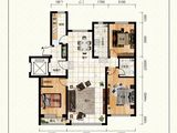 恒居壹号_3室2厅2卫 建面128平米