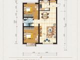 巨华融城百汇_2室2厅1卫 建面109平米