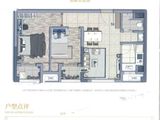 龙湖春江天玺_2室2厅1卫 建面70平米