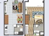 鲤鱼门广场_2室2厅2卫 建面54平米