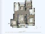 华发招商依云四季_3室2厅1卫 建面90平米
