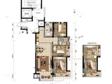 万科莱茵小镇_3室2厅1卫 建面115平米