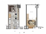 温州中心喜马拉雅_1室2厅1卫 建面49平米