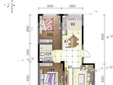 亚泰凇山湖_2室2厅1卫 建面84平米
