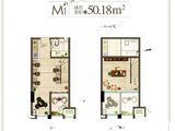 吾悦广场全能家_1室1厅1卫 建面50平米