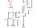 保利万科时代之光景城_3室2厅1卫 建面99平米