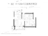 融创滨江壹号_3室2厅2卫 建面128平米