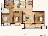 四季阳光_4室2厅2卫 建面145平米