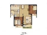 福州恒大悦珑湾_2室2厅1卫 建面78平米