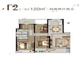 荣安金成华府_4室2厅2卫 建面120平米