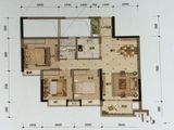 东方骏园_3室2厅1卫 建面98平米