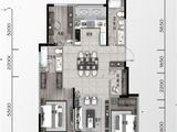 龙湖听蓝时光_3室2厅2卫 建面123平米
