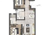 天悦_3室2厅1卫 建面100平米
