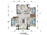保利和府_3室2厅1卫 建面100平米