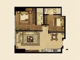 维多利亚公馆_2室2厅2卫 建面109平米