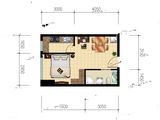 中凯学府寓_1室1厅1卫 建面45平米
