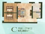 祝泽园_2室1厅1卫 建面65平米