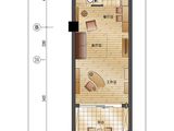 金都会_1室1厅1卫 建面55平米
