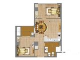 龙湖蔚澜香醍酒店式公寓_2室1厅1卫 建面85平米