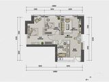 大连中心_2室1厅1卫 建面97平米