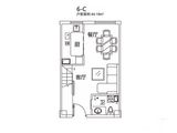 碧桂园豪园_1室2厅1卫 建面44平米