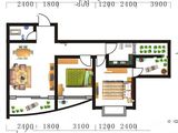 云山喜景_2室2厅1卫 建面82平米