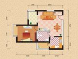 金盛广场_1室1厅1卫 建面58平米