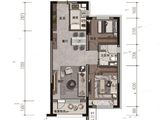 碧桂园星樾时代_2室2厅1卫 建面89平米