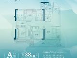融旷格林学府_3室2厅2卫 建面88平米