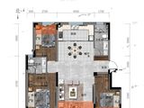 亿茂风华印_3室2厅2卫 建面115平米