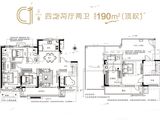 旭辉银盛泰星瀚城_4室2厅2卫 建面190平米