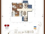 贵阳城投云岩林悦_3室2厅2卫 建面118平米