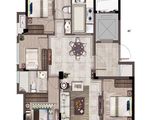 中创卢峰壹品_4室1厅2卫 建面117平米