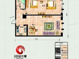 巨华巨宝大厦_1室2厅1卫 建面114平米