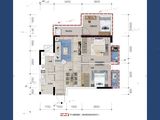 荣和五象院子_3室2厅1卫 建面70平米