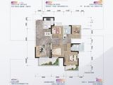 大唐盛世旭辉府_4室2厅2卫 建面98平米