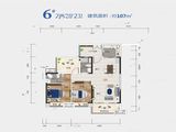 江湾壹号_2室2厅2卫 建面107平米