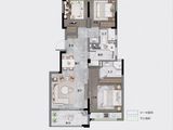 佳源锦晟里_3室2厅2卫 建面89平米