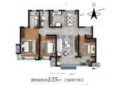 劝学里_3室2厅2卫 建面125平米