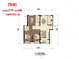 海亮公园学府_3室2厅2卫 建面119平米