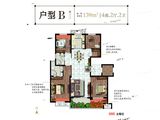 天怡珑蟠里/九珑苑_4室2厅2卫 建面139平米