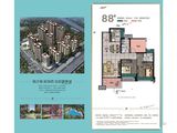 远洋山水_2室2厅2卫 建面89平米
