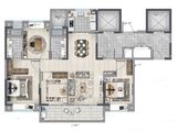 北纬31度_4室2厅2卫 建面130平米