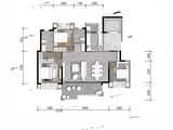 蓝光雍锦堰府_3室2厅2卫 建面122平米