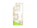 爱克养生谷_1室2厅1卫 建面50平米
