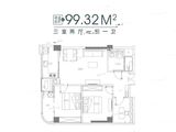 静安康寓_3室2厅1卫 建面99平米