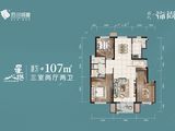 百川锦尚_3室2厅2卫 建面107平米