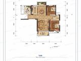 五矿万境水岸天境_2室2厅1卫 建面106平米