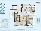 汉上桃李春风_3室2厅2卫 建面131平米